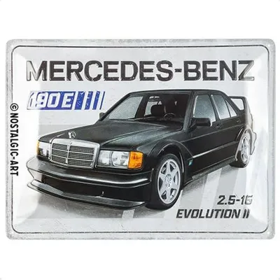Obrázek produktu pro Kovová Tabulka 30X40 Mercedes 190E