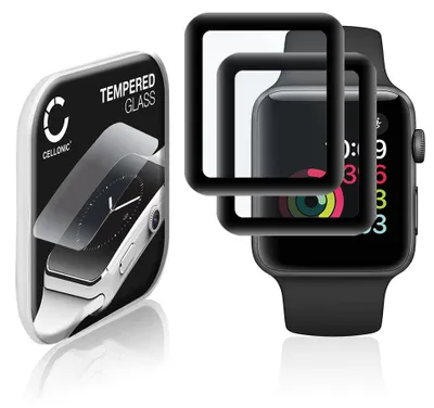 Produktbild von CELLONIC 2x Displayschutz kompatibel mit Apple Watch 3 - 42mm, 2 - 42mm