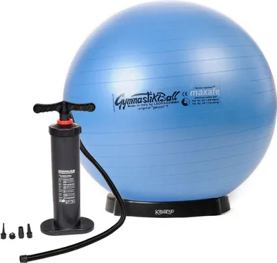 Produktbild von Original Pezzi® Gymnastikball MAXAFE m. Standpumpe u. Ballschale - blau