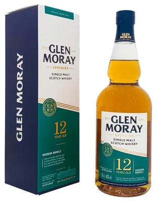 Produktbild von Glen Moray 12 Years + Box 700ml 40% Vol.