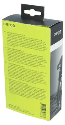 Image de Compteur de vélo sans fil Dresco, 19 fonctions