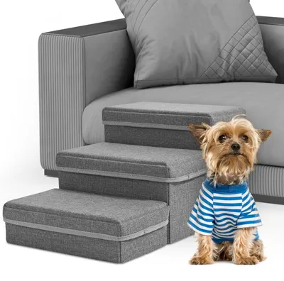 Image de Escalier pour chien 3 en 1 avec espace de rangement et surface antidérapante