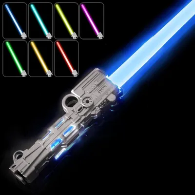 Produktbild von RGB LED Lichtschwert mit Sound, 7 Farben Laserschwert für Kinder, Cosplay, Halloween & Party