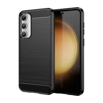 Produktbild von Carbon Hülle für Samsung Galaxy S23 FE Handyhülle Back Cover Handy Tasche Bumper