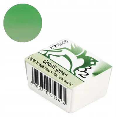 Produktbild von Renesans Aquarellfarbe Halbnapf 32 Kobaltgrün