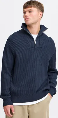 Produktbild von !Solid SDNalle Herren Strickpullover Troyer Grobstrick Pullover mit Troyerkragen Rippbündchen 100% Baumwolle Relaxed fit