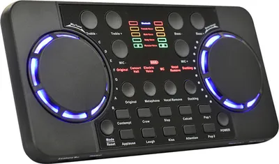 Produktbild von V300 Live-Soundkarte Multifunktionale, wiederaufladbare BT-Soundkarte zum Singen/Live-Senden/Aufnehmen von Sprache und Musik, kompatibel mit Computer und Smartphone