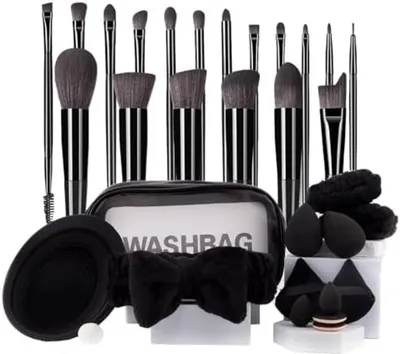 Produktbild von PromoHome® Komplettes Make-up Pinselset - 31-teiliges professionelles Set mit Aufbewahrungstasche