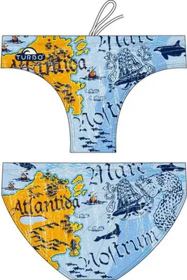 Produktbild von Turbo Atlantida Badeslip Orange,Blau 3XL Herren Orange,Blau 3XL