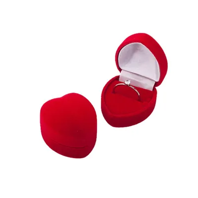 Produktbild von Ringbox „Herz“: Schmuck Etui für Ring / Verlobungsring