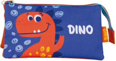 Produktbild von Zaska Triple 21x11x3.5 Cm Dino Mäppchen Orange  Mann Orange One Size