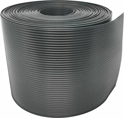 Produktbild von FORTENA Zaun Sichtschutzstreifen (Anthrazit) –26m lang, 19 cm hoch, mit Form- und Farbgaranti, idealer Sichtschutz für Gartenzaun, Doppelstabmattenzaun: Anthrazit