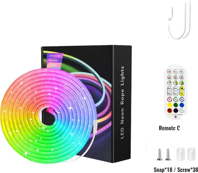 Image de Guirlande lumineuse à LED, synchronisation musicale, contrôle intelligent, 10M WIFI