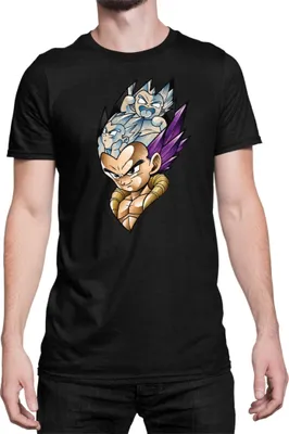 Produktbild von Herren T-Shirt Dragon Anime Manga Ball Z Vegeta 01, Man L / Schwarz