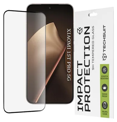 Obrázek produktu pro Techsuit – 111D Full Cover / Full Glue ochranné sklo pro Xiaomi 15T Pro – černé