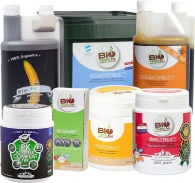 Produktbild von Großes Organisches Düngerset für 5-10 Pflanzen mit Startrex 1,5 Kg und Mycotrex 100g