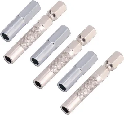 Immagine prodotto di Set di adattatori per punte da 6 pezzi da 1/4" a 4 mm - Adattatore magnetico per cacciaviti per microbit
