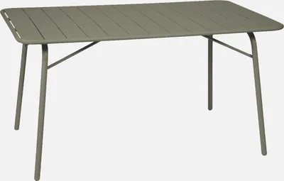 Immagine prodotto di Tavolo da giardino pieghevole in metallo 6 posti, 140cm, Verde kaki