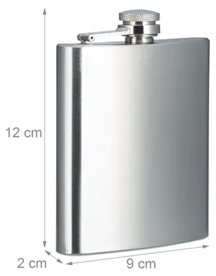Obrázok produktu pre Relaxdays 10020580, 200 ml, Nerezová oceľ, Nerezová oceľ, 198 g, 90 mm, 20 mm