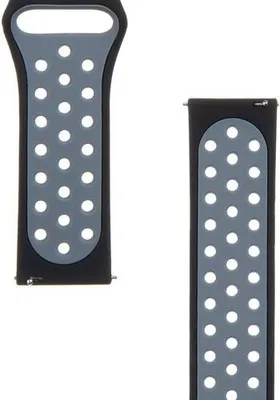 Produktbild von Tactical Double Silicone Band 22mm black/grey