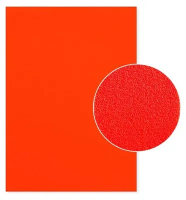 Produktbild von Plottermarie Plotterfolie Premium Flockfolie mit samtiger Oberfläche – Plotterfolie für Textildruck, T-Shirts, Baumwolle, Polyester & Mischgewebe A4 - 181 Neon Orange