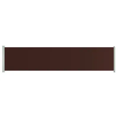 Obrázek produktu pro Zatahovací boční markýza / zástěna 140 x 600 cm hnědá