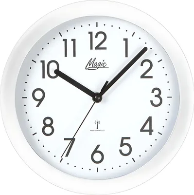 Zdjęcie produktu dla M moderne Funkwanduhr Durchmesser: 25 cm - Atlanta Modell: 4490/0
