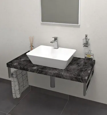 Immagine prodotto di Sapho AVICE Piano lavabo 80x50 cm, spessore 5 cm, pietra grezza