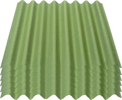 Produktbild von Onduline Easyline Dachplatte Wandplatte Bitumenwellplatten Wellplatte 6x0,76m²  - grün