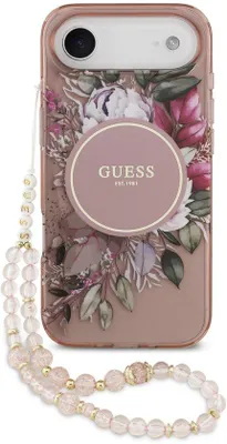 Image de Coque Guess Back Cover - iPhone 17 Air - Rose - Antichoc - Très jolie avec