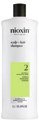 Imagen del producto de Nioxin Sistema 2 - Champú - Para cabello natural con debilitamiento avanzado, 1000 ml