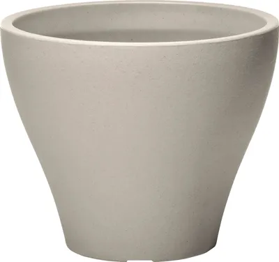 Produktbild von Step2 Fernway Pflanzkübel Beton Grau | Blumentopf / Blumenkübel / Pflanzgefäß aus Kunststoff für Garten / Balkon / Terrasse