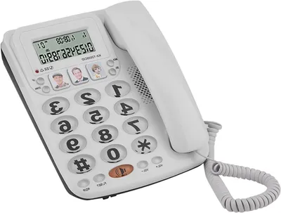 Produktbild von Festnetztelefon – Telefon mit Anruferkennung – Für Zuhause und Büro – Mit Schnellwahl – 22 x 22 x 7 cm