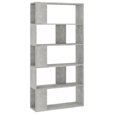 Immagine prodotto di vidaXL Libreria/divisorio per ambienti grigio cemento 80x24x159 cm materiale a base di legno