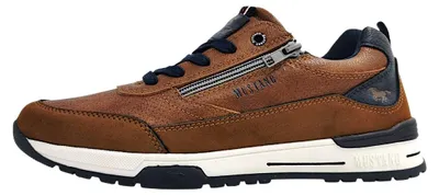 Image de Mustang - Chaussures de sport pour hommes, lacets, couleur marron, style décontracté