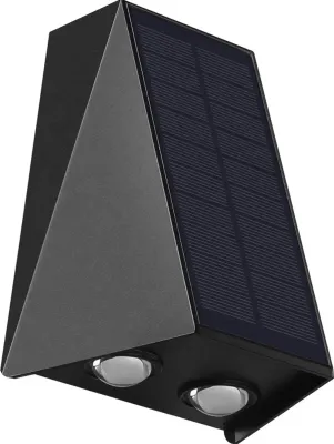 Produktbild von Solarleuchte Wandstrahler helle Wandlampe kabellos UP Down Außenleuchte Wandlampe 3,7V 1300mAh hochwertig