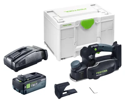 Produktbild von Festool HLC 82 EB-Basic Akku Hobel 18 V 82 mm Brushless + 1x Akku 8,0 Ah + Schnellladegerät + Systainer