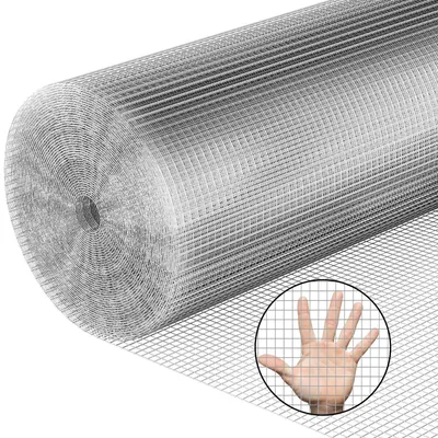 Obrázok produktu pre Sieťový plot do záhrady – drôt na voliery a záhradné ohrady – oka 6 mm – rolka 10 m x 1 m – pozinkovaná, nerezová oceľ – strieborná farba