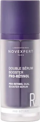 A product shot of a serum bottle.