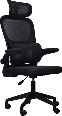 Obrázok produktu pre Otočná stolička Hektor – ergonomická kancelárska stolička so sieťovinou a opierkou hlavy – pohodlná stolička na prácu