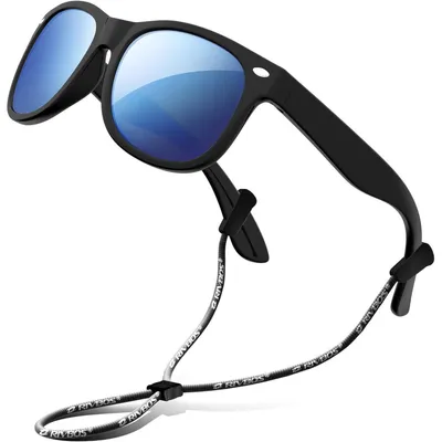 Produktbild von Sonnenbrille Kinder polarisiert mit Riemen Eis Blaue Linse RBK004