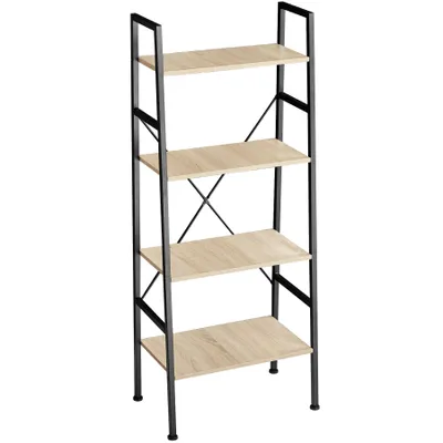 Produktbild von tectake® Leiterregal Newcastle inklusive Kippschutz, 57,5 x 35,5 x 139 cm
