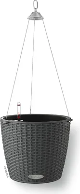 Produktbild von Keramik-Terrakotta-Topf mit Wurzelspender, Grau, 27 x 27 x 23 cm, Einzelstück
