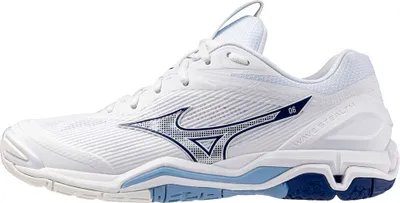 Produktbild von Mizuno Wave Stealth 6 - white/bellwether blue/bel air blue, Größe:15