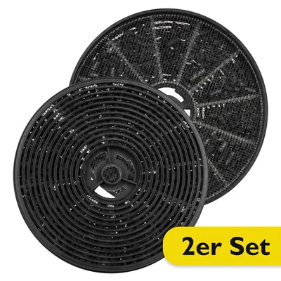 Produktbild von Bomann® Kohlefilter Set | Aktivkohlefilter im praktischen 2er Set | Aktivkohlefilter für Dunstabzugshauben DU 7612 G | für bessere Raumluft | KF 575