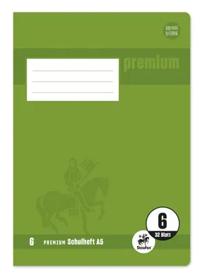 Produktbild von Staufen® 734010606 Heft PREMIUM LIN 6 - A5, 32 Blatt, 90 g/qm, blanko