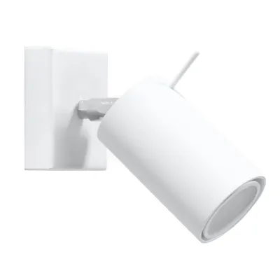 Obrázok produktu pre Nástenné svietidlo RING biele 1xGU10 10W oceľ 8x16x8cm Sollux Lighting