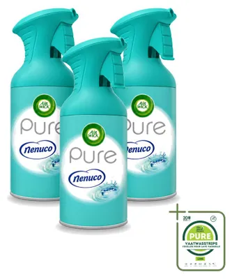 Immagine prodotto di 3 flaconi di spray per ambienti Air Wick Pure Nenuco, 250 ml - Confezione grande - 3 pezzi