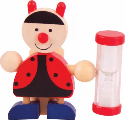 Produktbild von Zahnbürstenständer mit Sanduhr 1St. Marienkäfer
