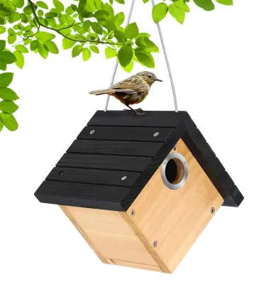 Image de Elzusha - Nichoir en bois pour jardin et cour